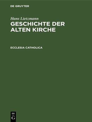 cover image of Ecclesia catholica